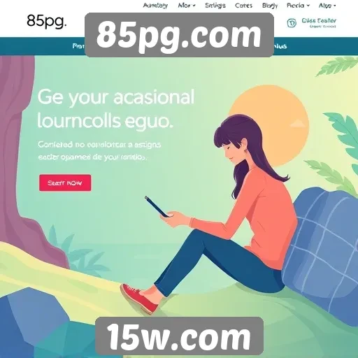 Acessibilidade e navegação no site 85pg.com